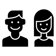 Toilet, Restroom, bathroom icon in glyph style