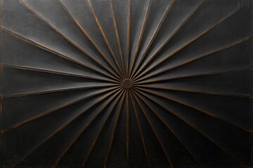Radiating lines create striking geometric pattern, emphasizing d