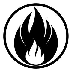 Fire shape vector illustration