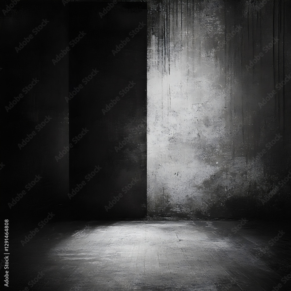 Aufkleber abstract black and white vignetting background with soft gradient fade and subtle texture for elegan