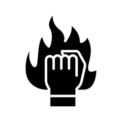 Superpower icon in glyph style