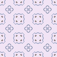 Seamless pattern with flowers