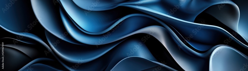 Poster blue abstract background with smooth flowing patterns and textures suitable for various design proje