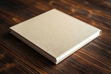 Fototapeta premium Flat Lay Square Book Mockup