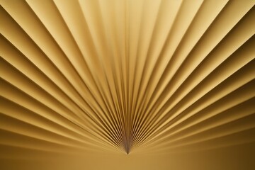 Golden folds create mesmerizing pattern, radiating depth and ele