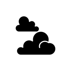 Cloud icon in glyph style