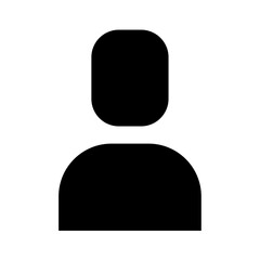 User icon in glyph style