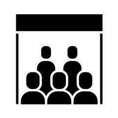 Protest icon in glyph style