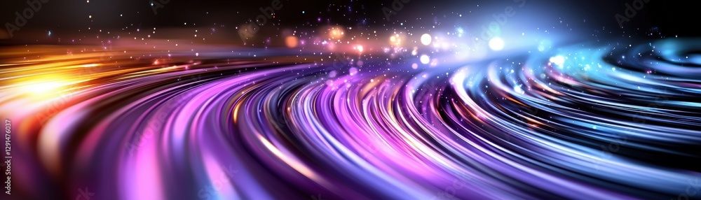 Poster abstract background featuring colorful lines and lights creating a vibrant visual effect