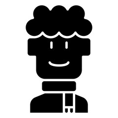 Scarf icon in glyph style