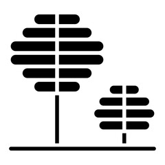 Tree, plant, forest, park icon in glyph style