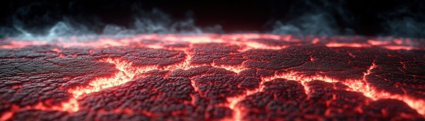 Fototapeta premium Close up image of red flames in a fire highlighting the intensity and movement of the burning material
