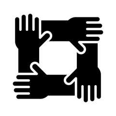Harmony icon in glyph style
