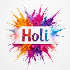 Obraz premium A festive Holi banner