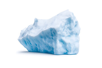 Massive iceberg isolated on white background
