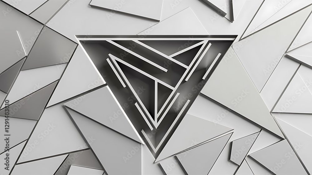 Poster triangle geometrical modern business presentation design template abstract pattern for any backgroun