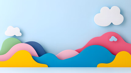 Creative minimalist style art background or trendy design with basic shapes. Beautiful artwork, soft pastel colors