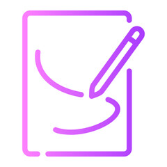 drawing gradient icon