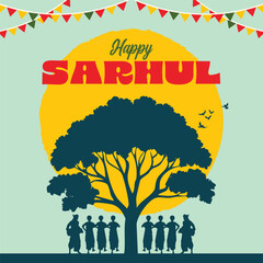 Indian Festival Sarhol Parv Ki Hardik Shubhkamnaye Translate Happy Sarhol, celebrated In India © artluv soul