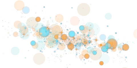 A mesmerizing composition of ethereal blue and golden bokeh lights and shimmering sparkles creates a magical shimmering, evoking a sense of magic, elegance, and festive wonder. PNG.