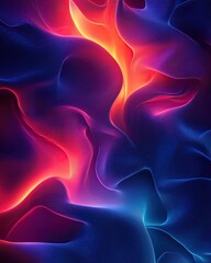 Obraz premium Vibrant abstract design with flowing colors creating a dynamic and energetic visual experience.