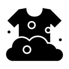 Laundry icon in glyph style