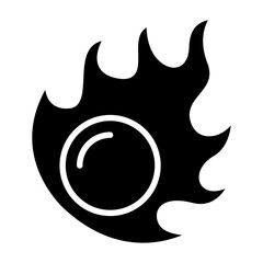 Snooker ball icon in glyph style