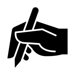 Writing icon in glyph style