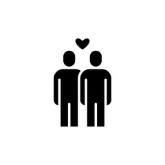 Gay icon in glyph style