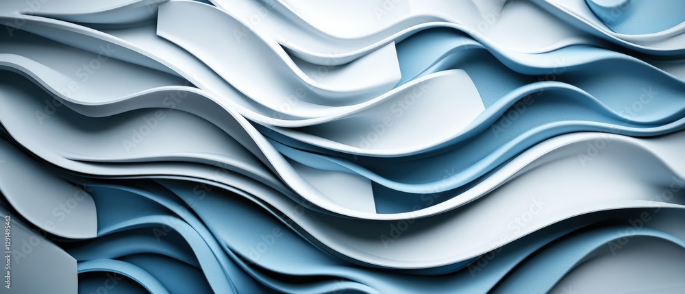 Poster abstract 3d background with wavy shapes and textured surface in vibrant colors
