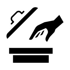 Bin icon in glyph style