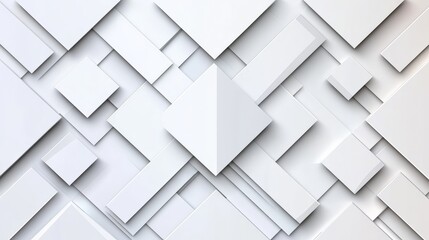 Abstract white 3d geometric background with shapes and textures for modern design projects