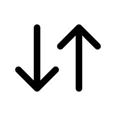 Transfer icon in glyph style