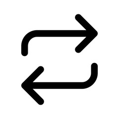 Arrow icon in glyph style