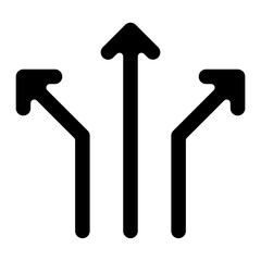Arrow icon in glyph style