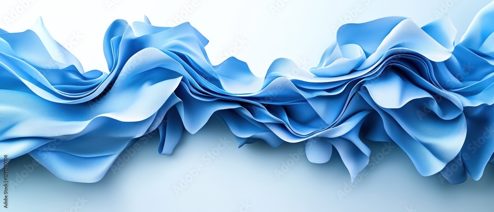 Aufkleber blue wavy background with abstract design and photographic elements in a digital composition