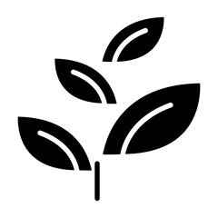 Sprout icon in glyph style
