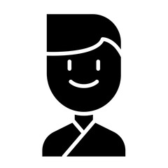 Patient icon in glyph style