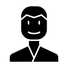 Patient icon in glyph style