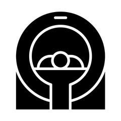 MRI scan icon in glyph style