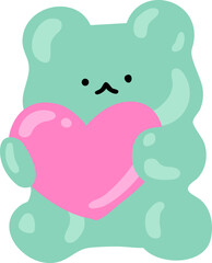 mint jelly bear