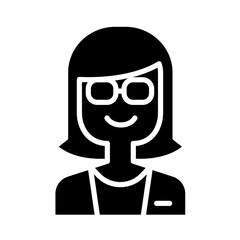 Doctor icon in glyph style