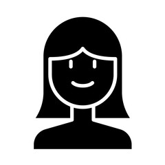 Beauty icon in glyph style