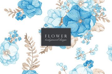 Seamless Watercolor Floral Pattern in Pastel Tones for Design Projects