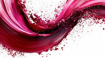 Swirling pink paint splash, abstract design