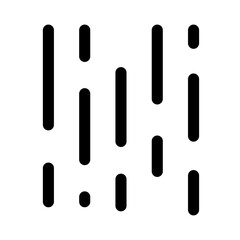 Rain icon in glyph style