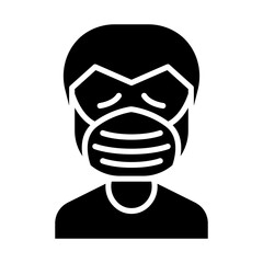 Patient icon in glyph style