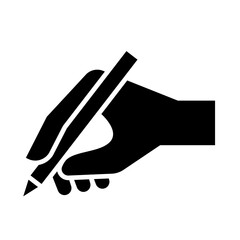 Writing icon in glyph style