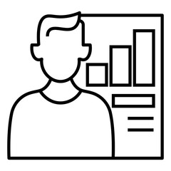 analyst vector icon