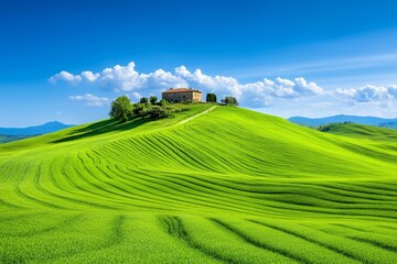 summer landscape of Tuscany, Italy